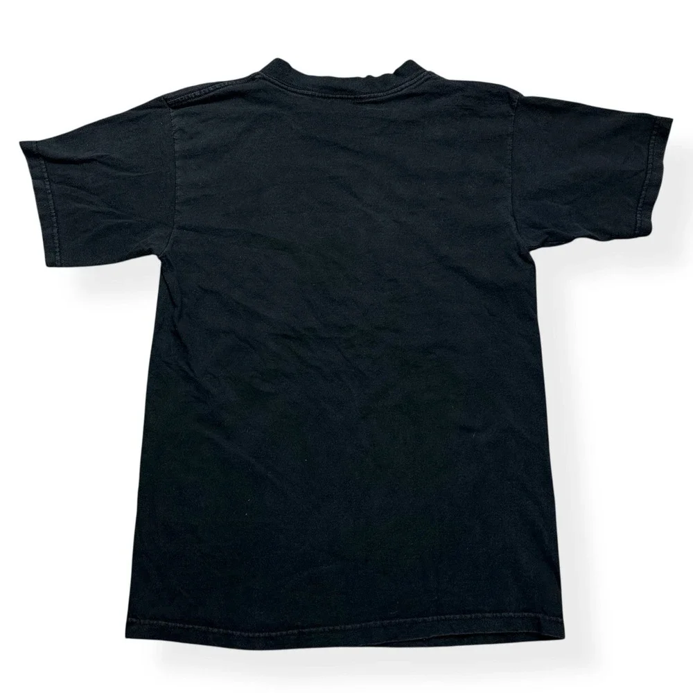 VTG Polo Ralph Lauren Shirt‎ Men's Black Medium Big Pony USA Made 100% Cotton